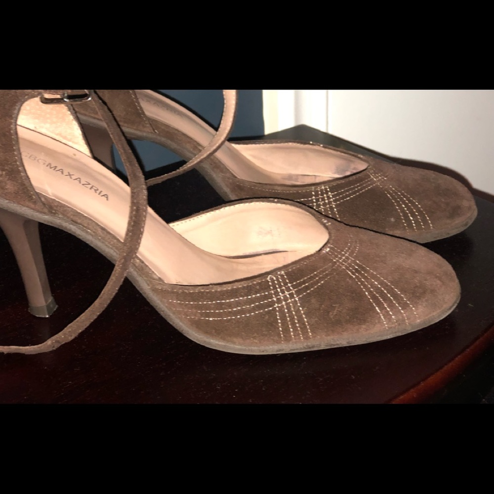 BCBG Max Azria Brown suede Mary Janes
